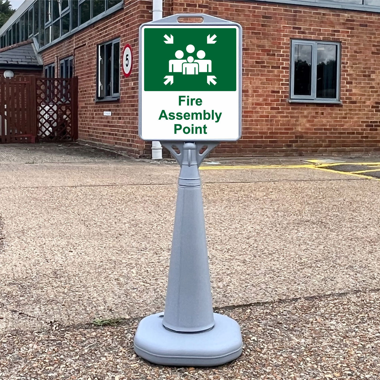 Fire Assembly Point Freestanding Sign