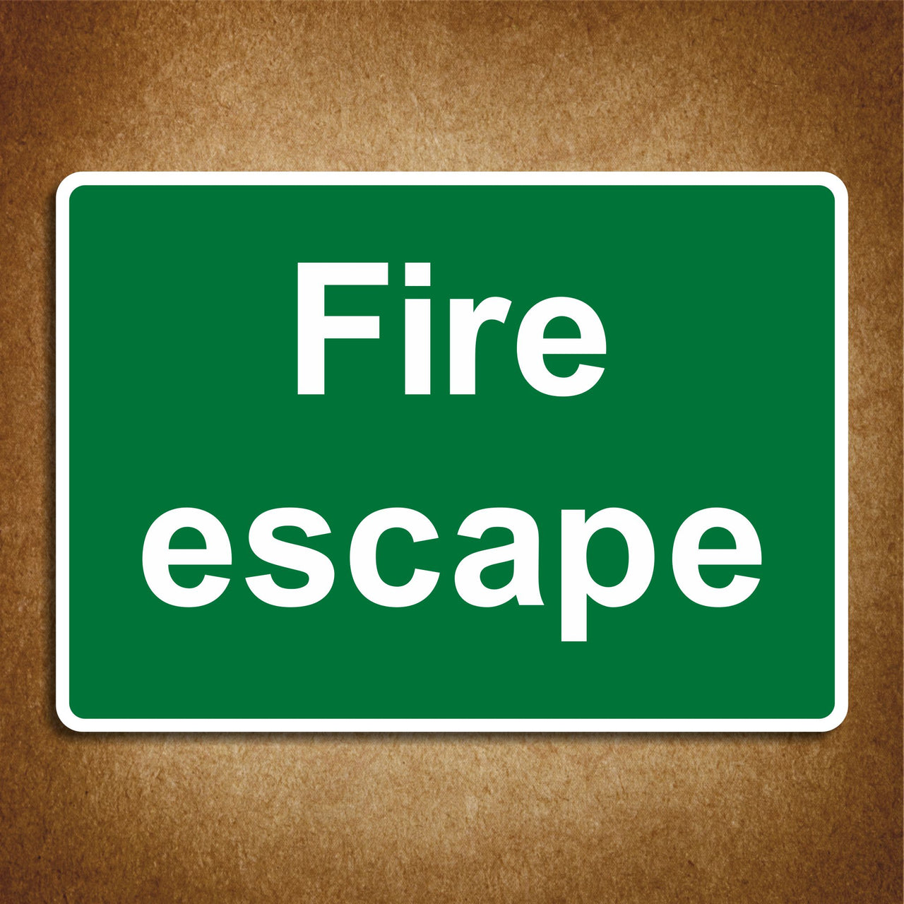 Fire Escape Sign