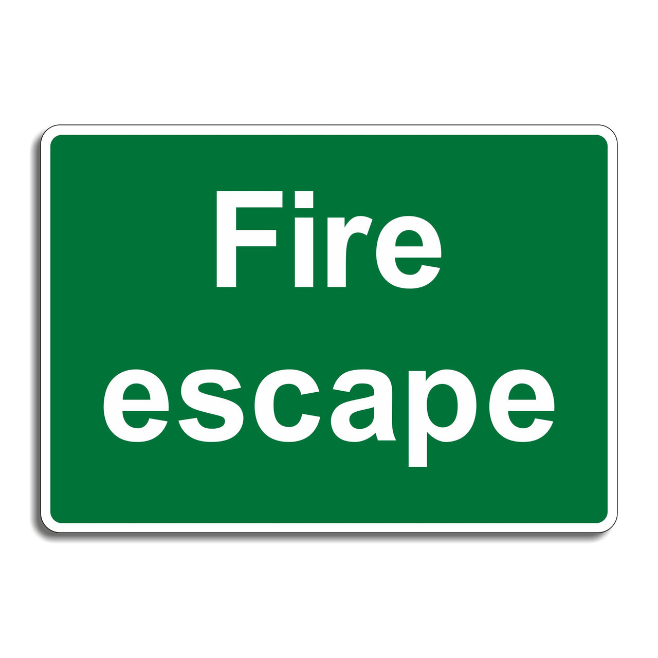 Fire Escape Sign