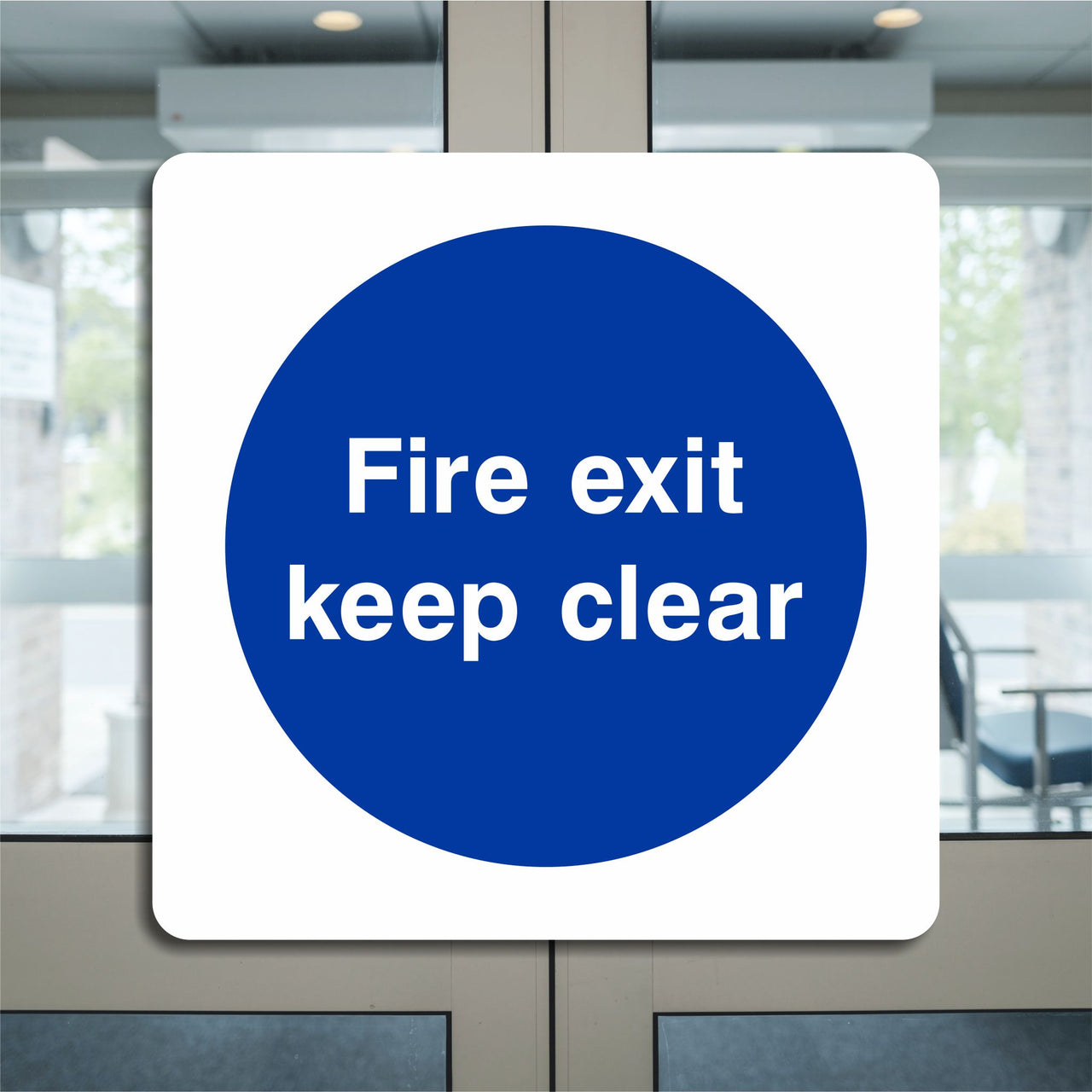Fire Exit Keep Clear Sign