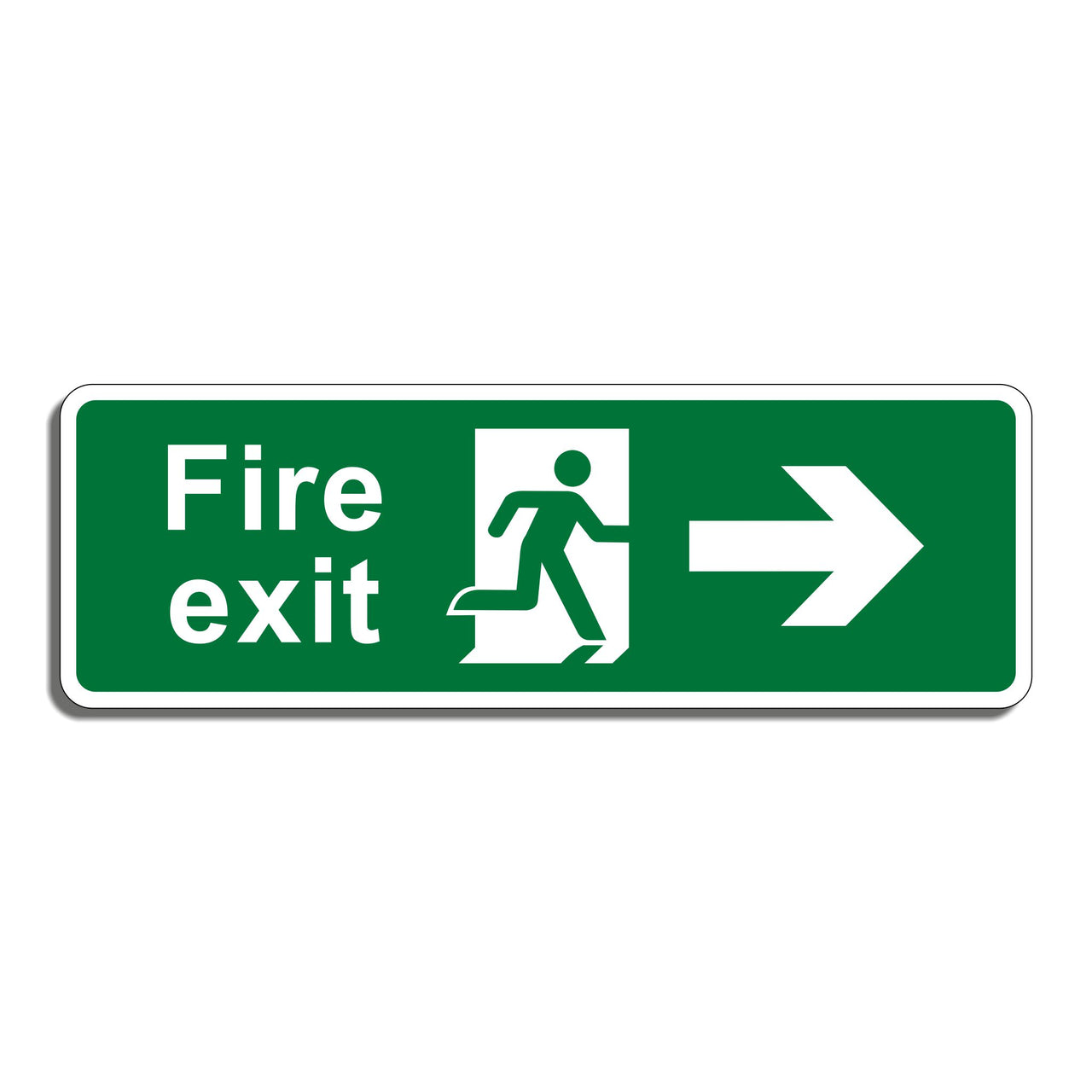 Fire Exit Signs with Right Arrow