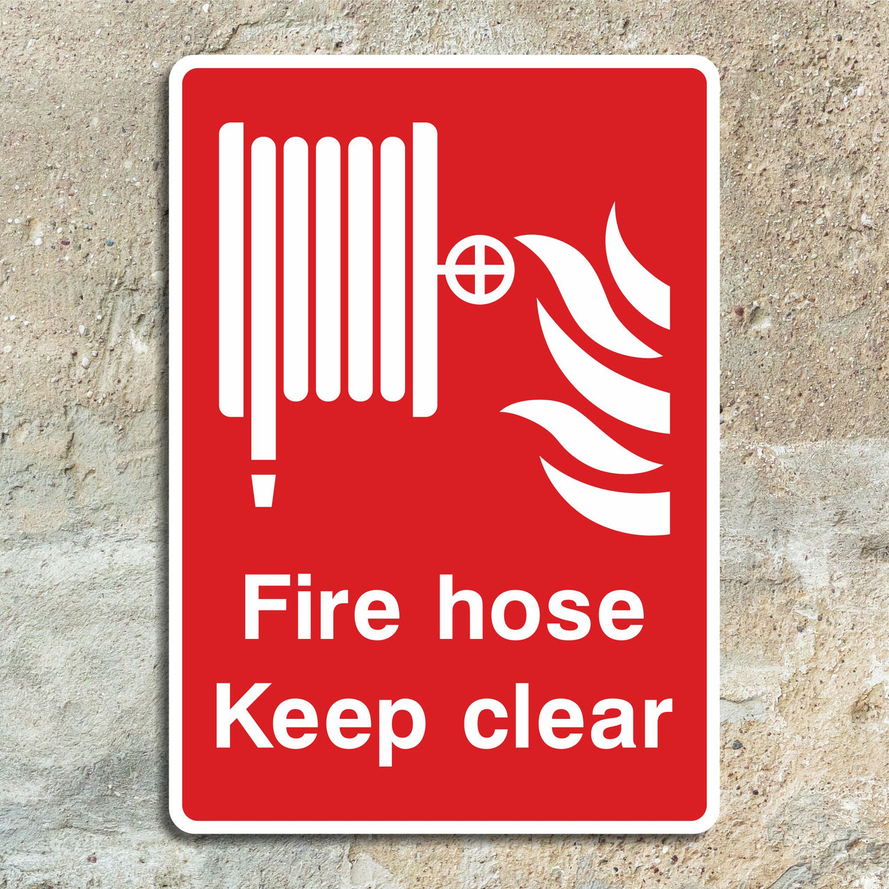 Fire Hose Keep Clear Sign