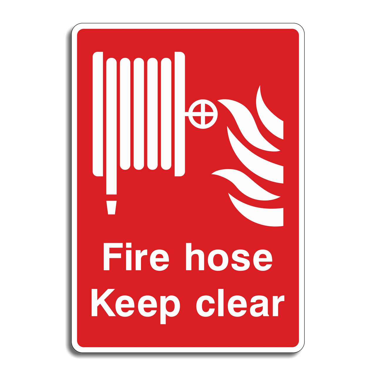 Fire Hose Keep Clear Sign