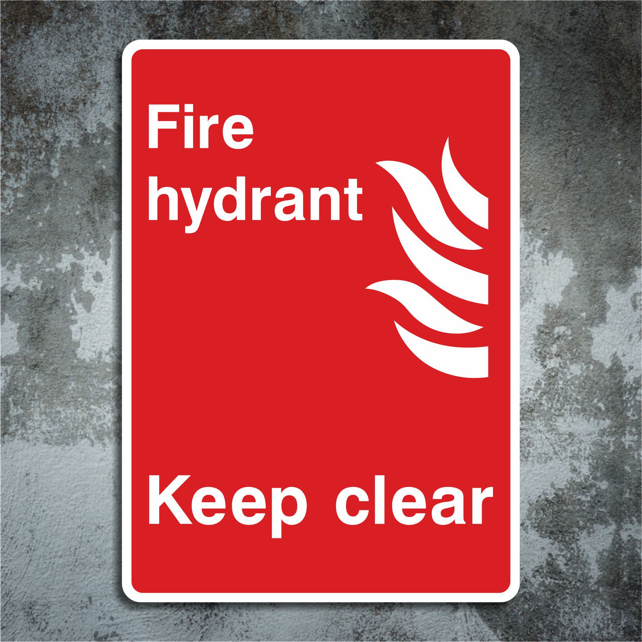 Fire Hydrant Keep Clear Sign