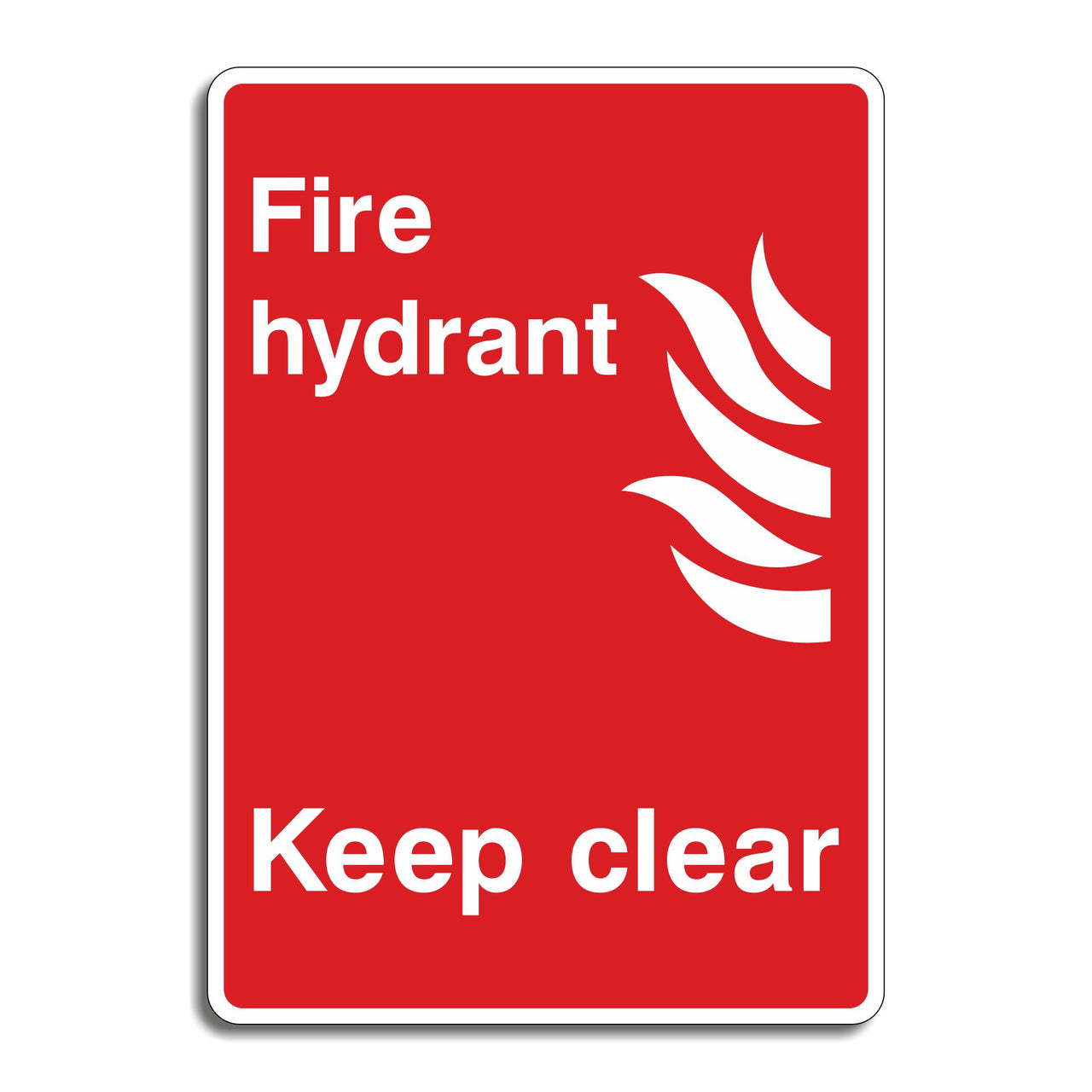 Fire Hydrant Keep Clear Sign