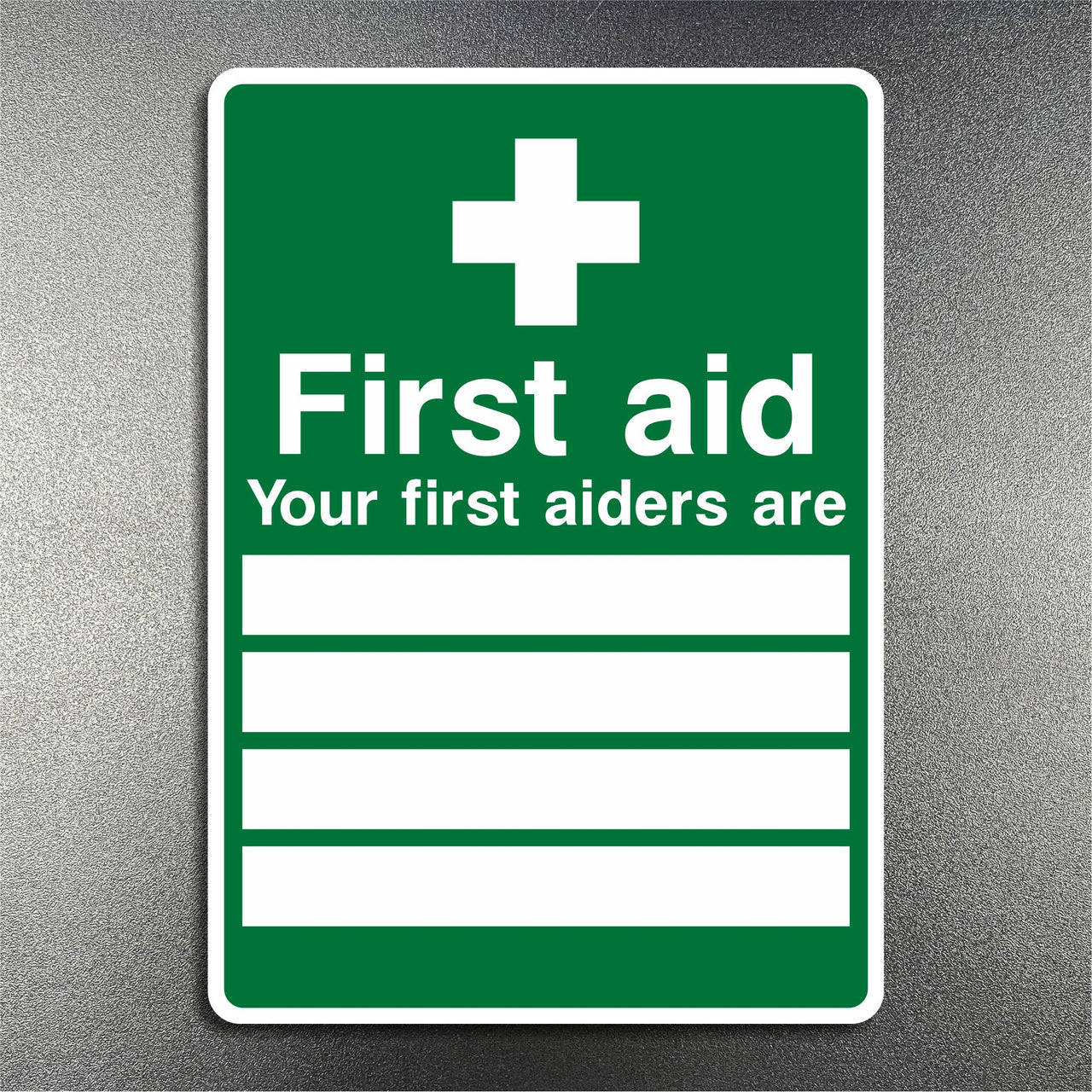 First Aid Your First Aiders Are Sign
