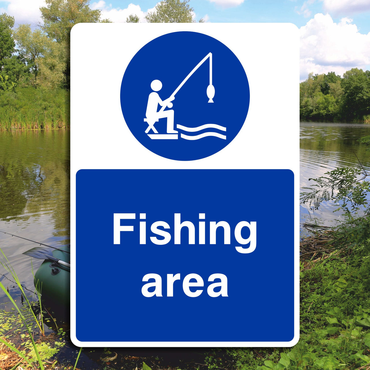 Fishing Area Sign