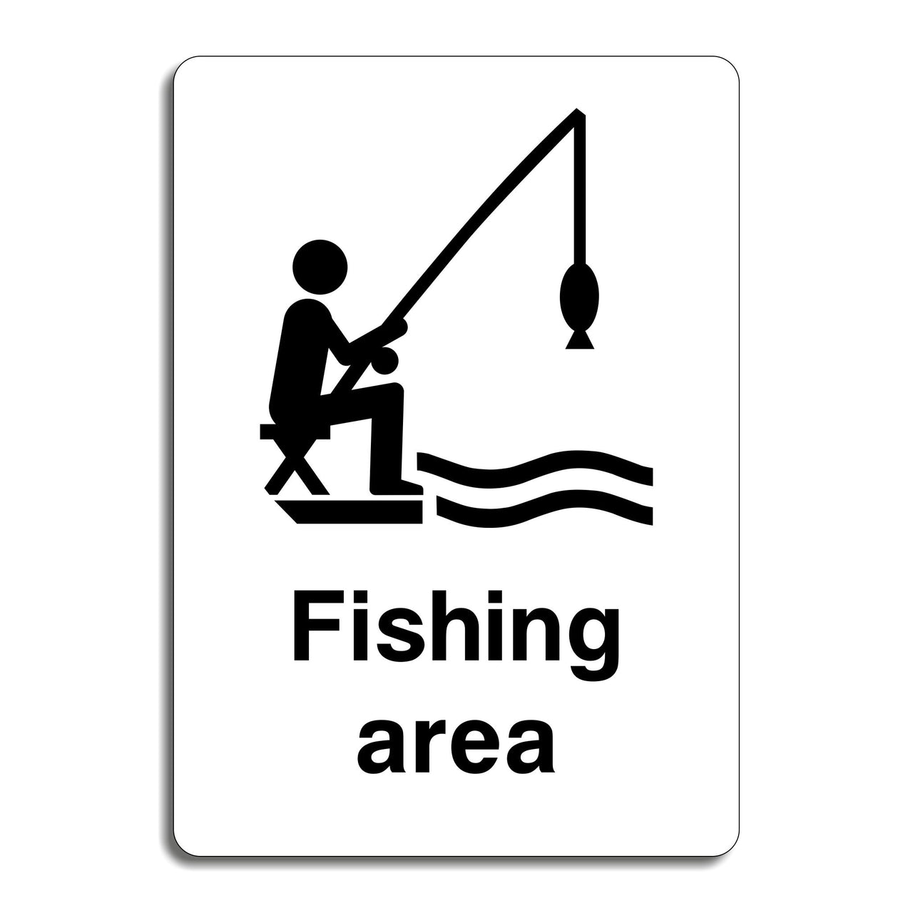 Fishing Area Sign