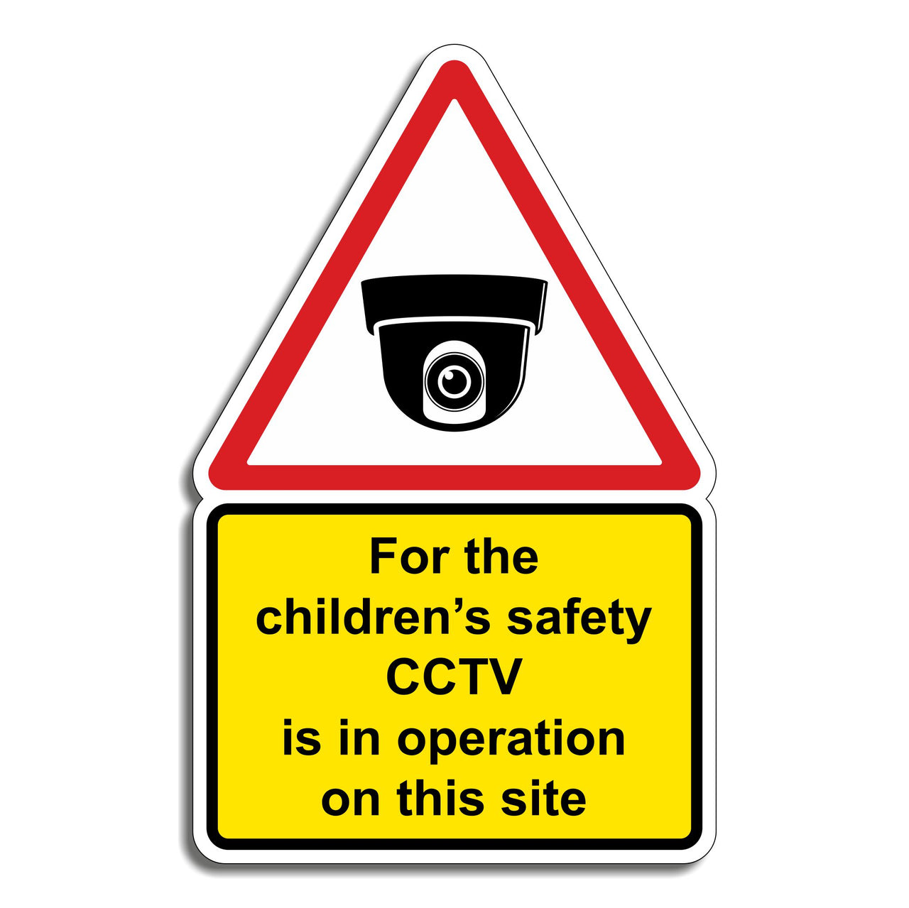 For The Children's Safety CCTV Is In Operation On This Site Sign