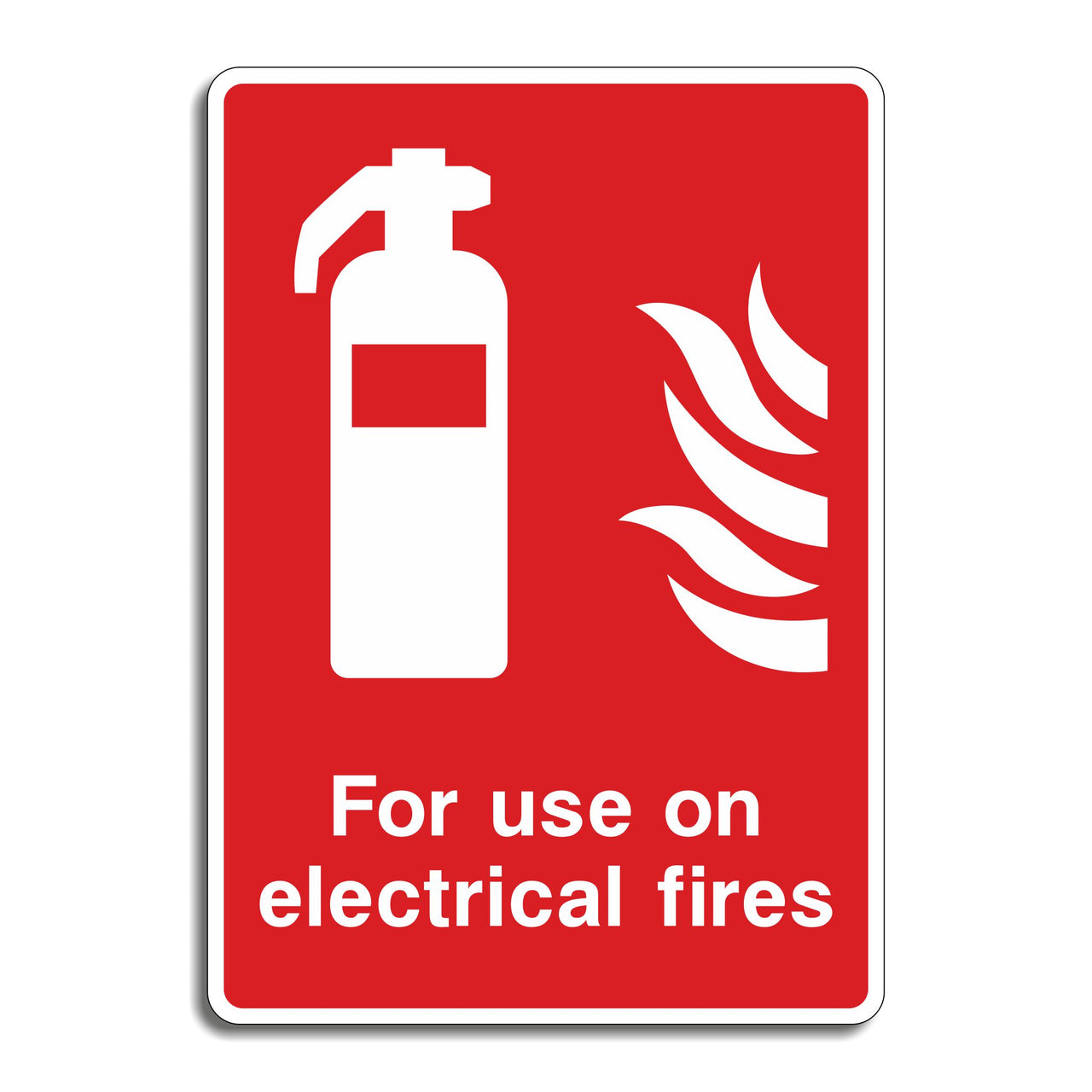 Fire Extinguisher Sign - For Use on Electrical Fires