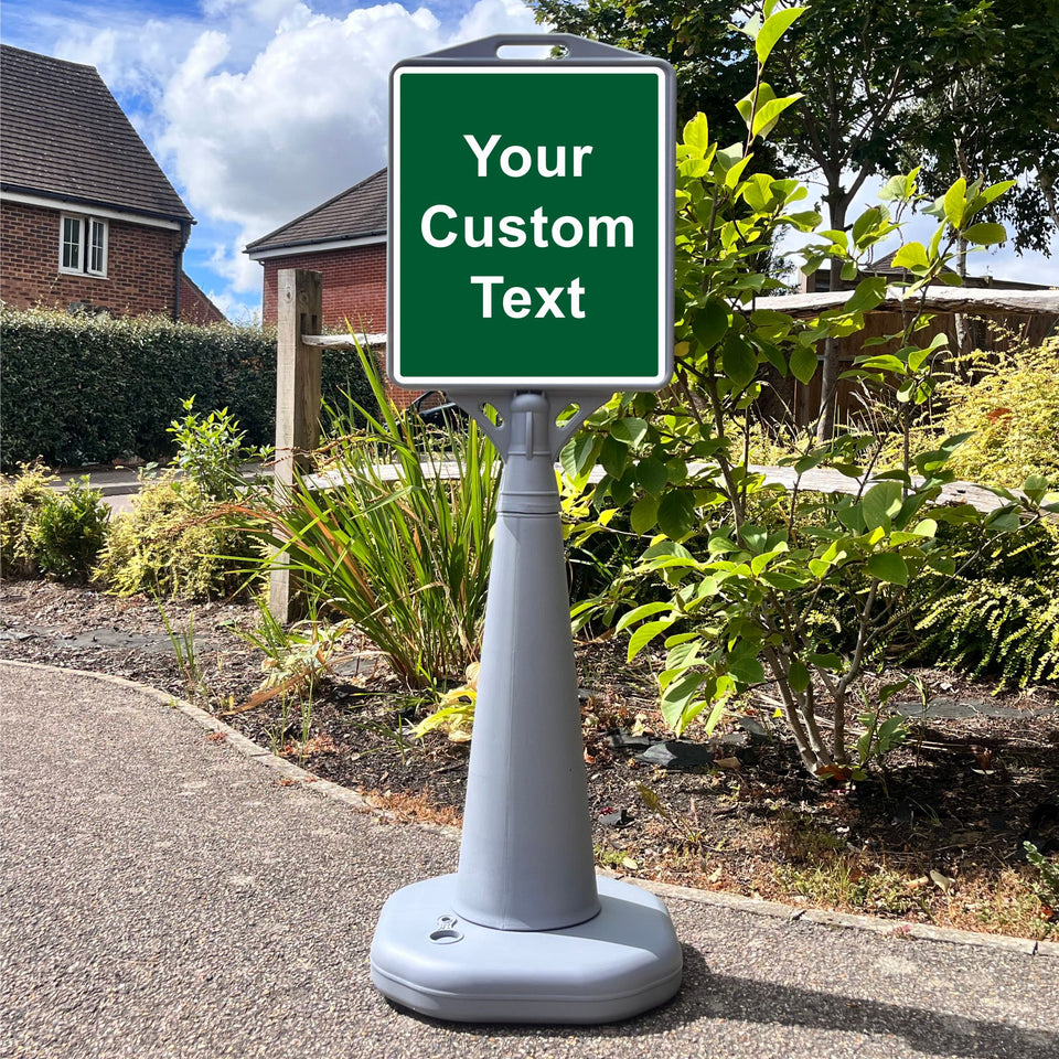 Pyramic Sign Custom Freestanding Pyramid Sign