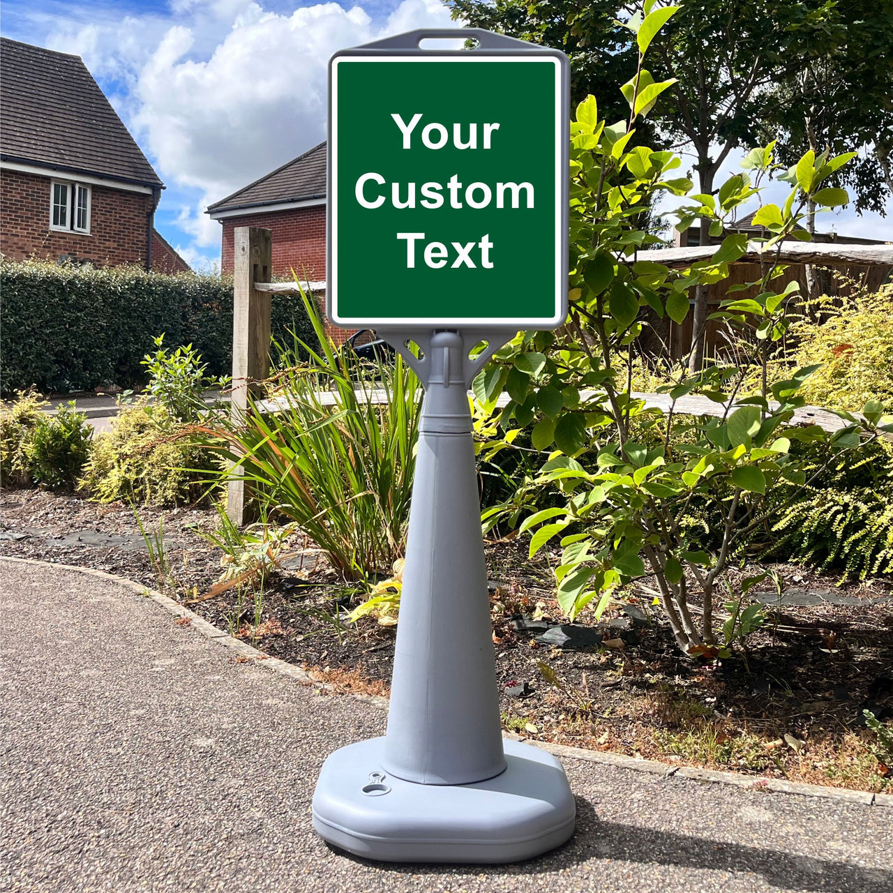 Custom Freestanding Pyramid Sign