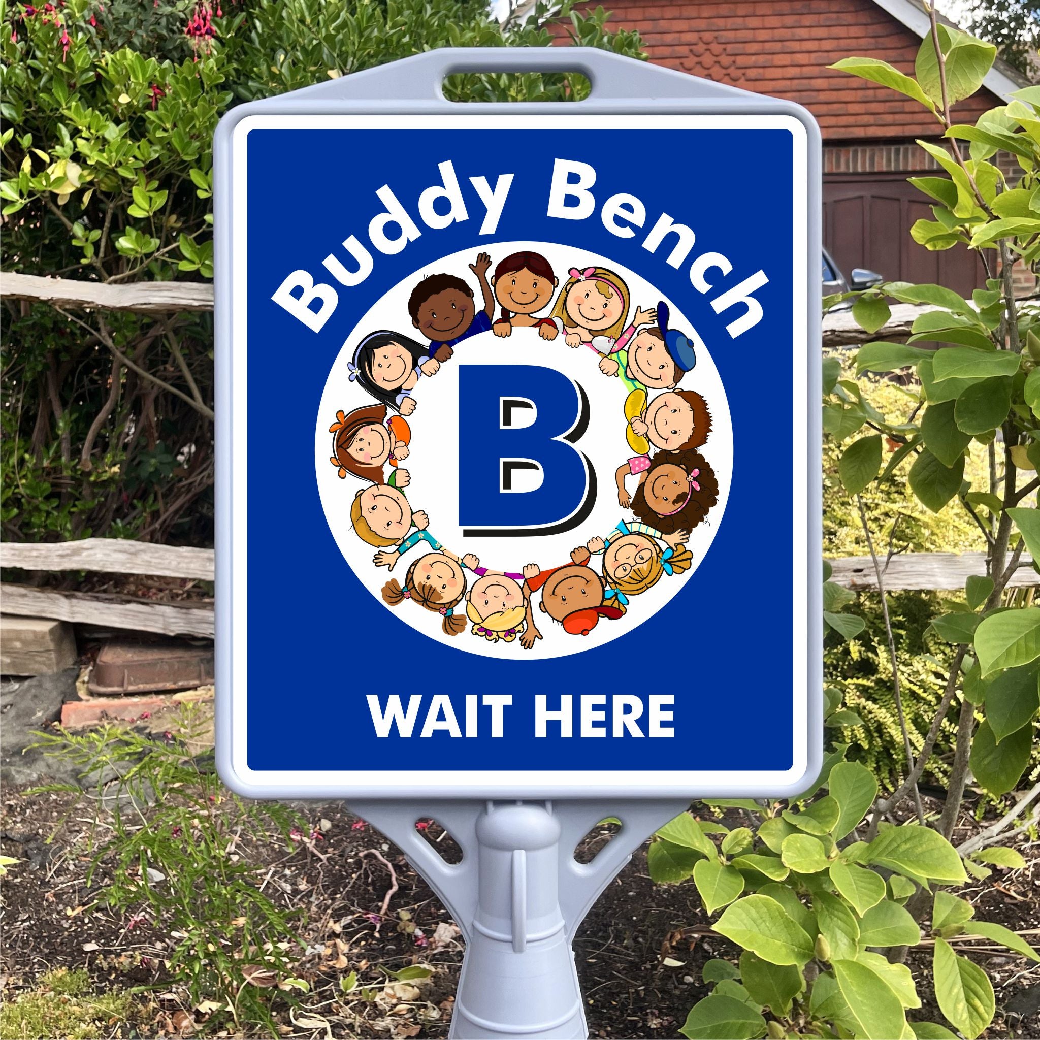 Friendship Stop School Play Area Freestanding School Sign
