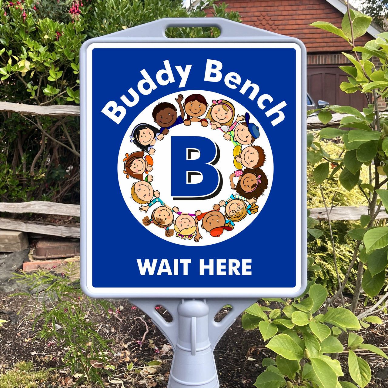 Friendship Stop School Play Area Freestanding School Sign