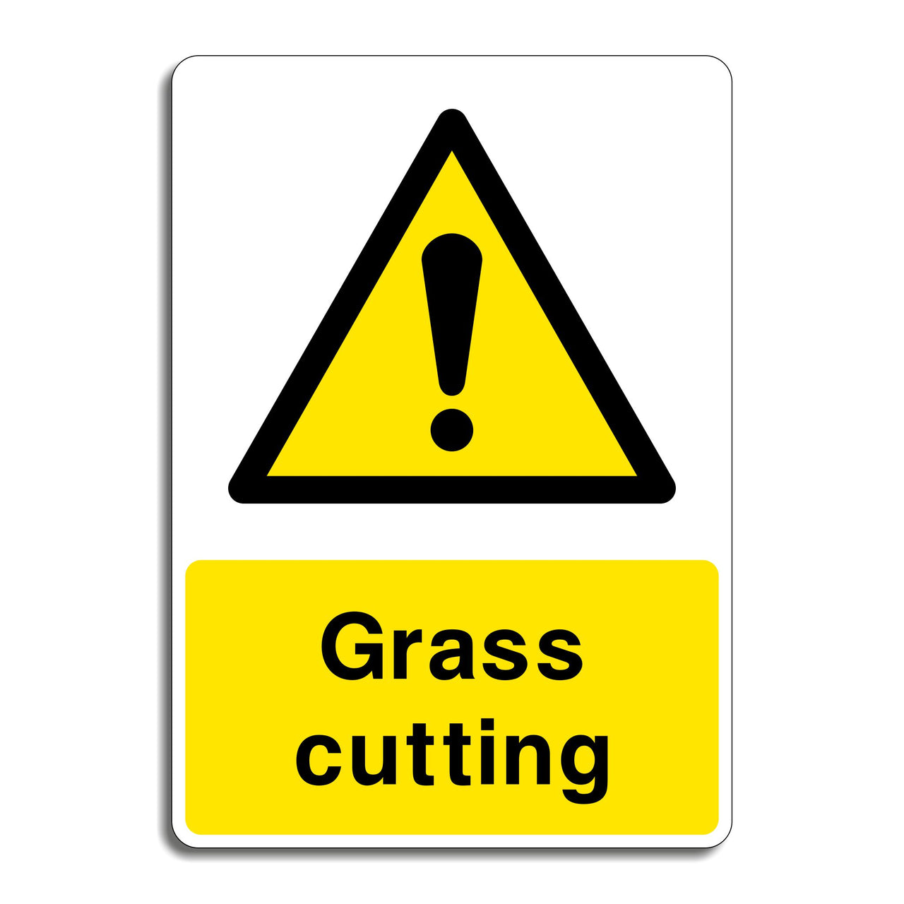 Grass Cutting Sign