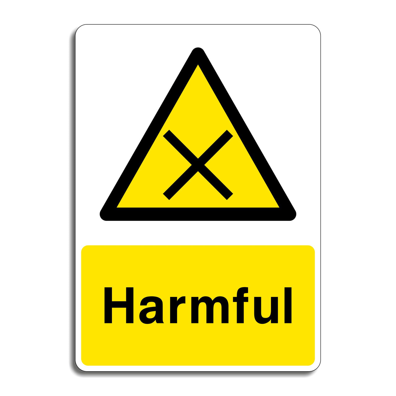 Harmful Hazard Warning Sign