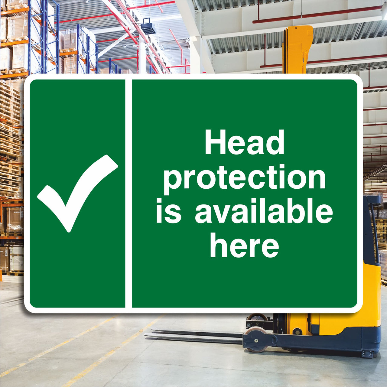 Head Protection is Available Here Sign