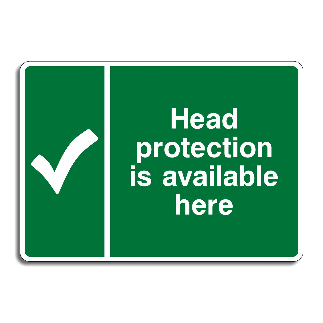 Head Protection is Available Here Sign