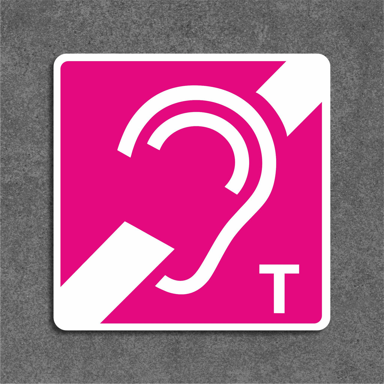 T Hearing Loop Sign