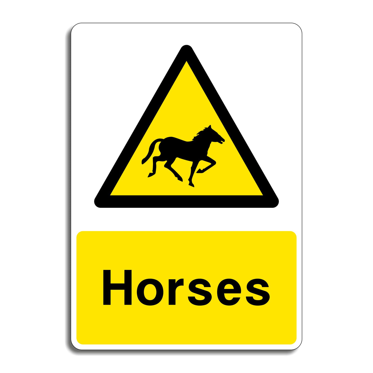 Horses Warning Sign