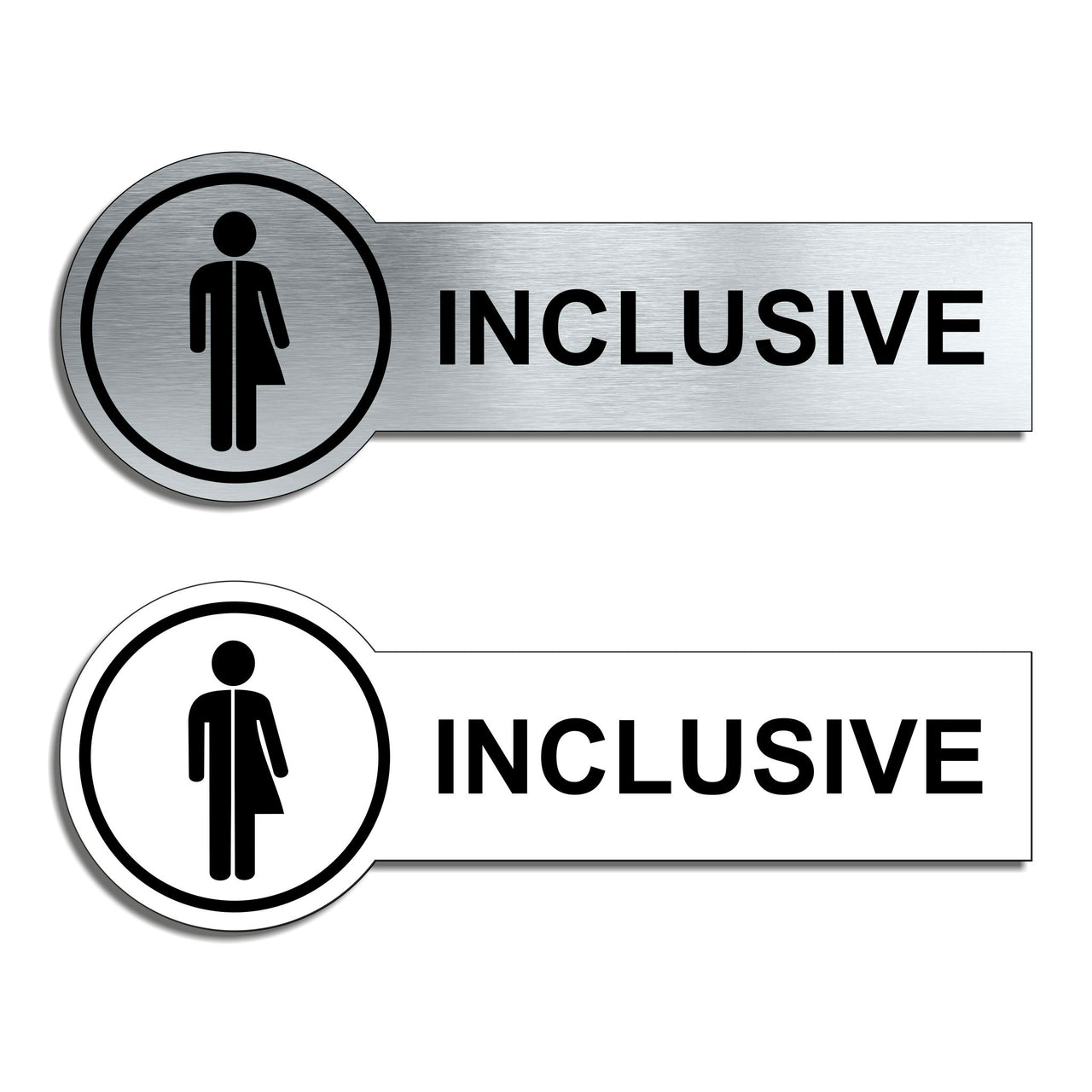 Inclusive Toilet Door Sign