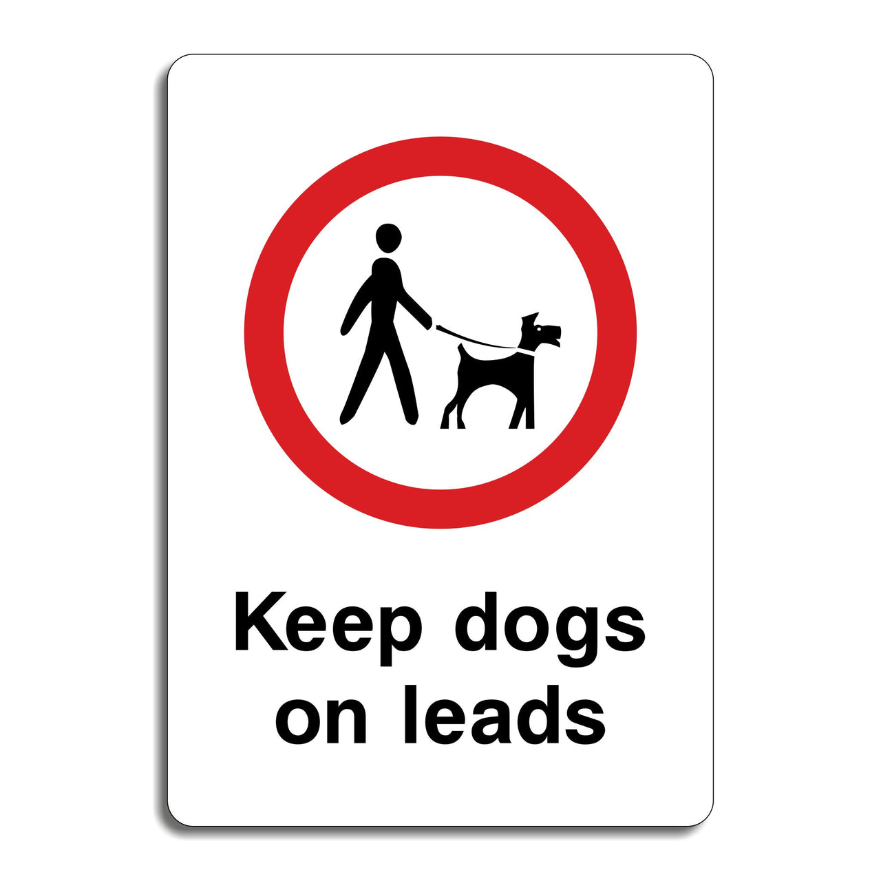 Keep Dogs On Leads Sign