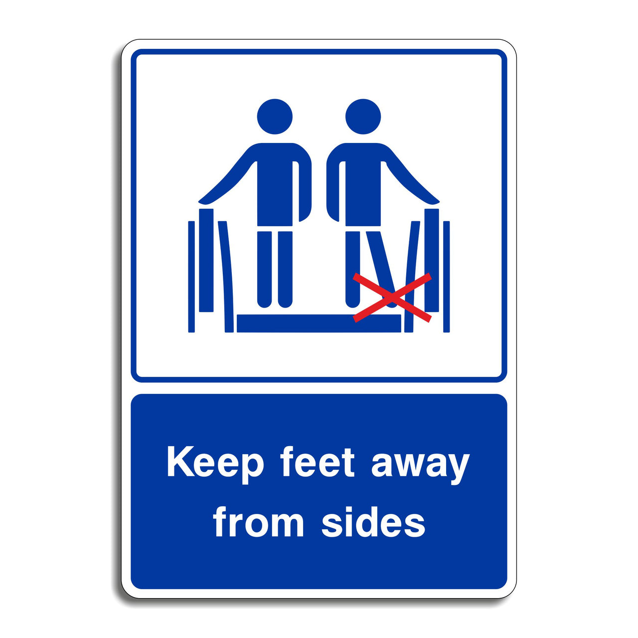 Escalator Keep Feet Away From Sides Sign