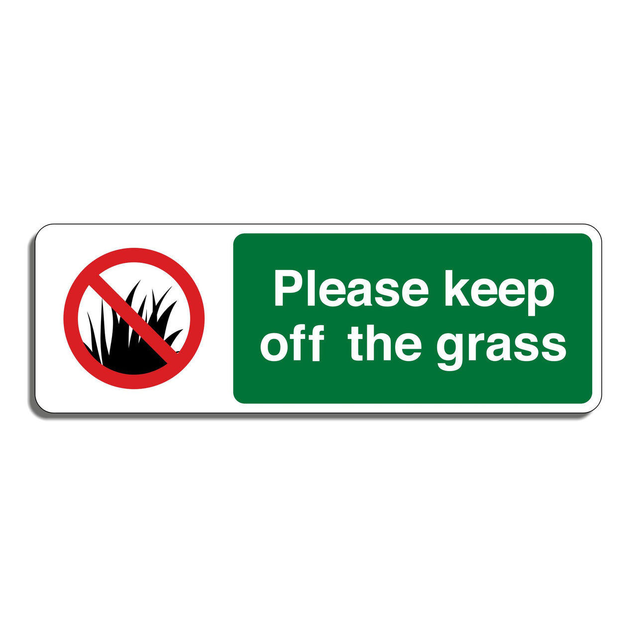 Please Keep Off The Grass Sign
