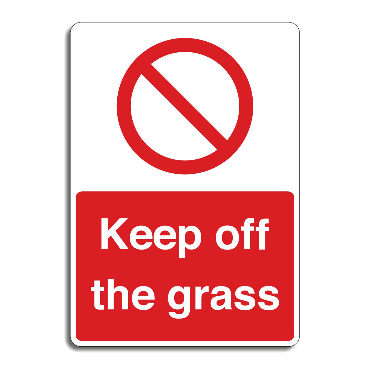 Keep Off The Grass Sign