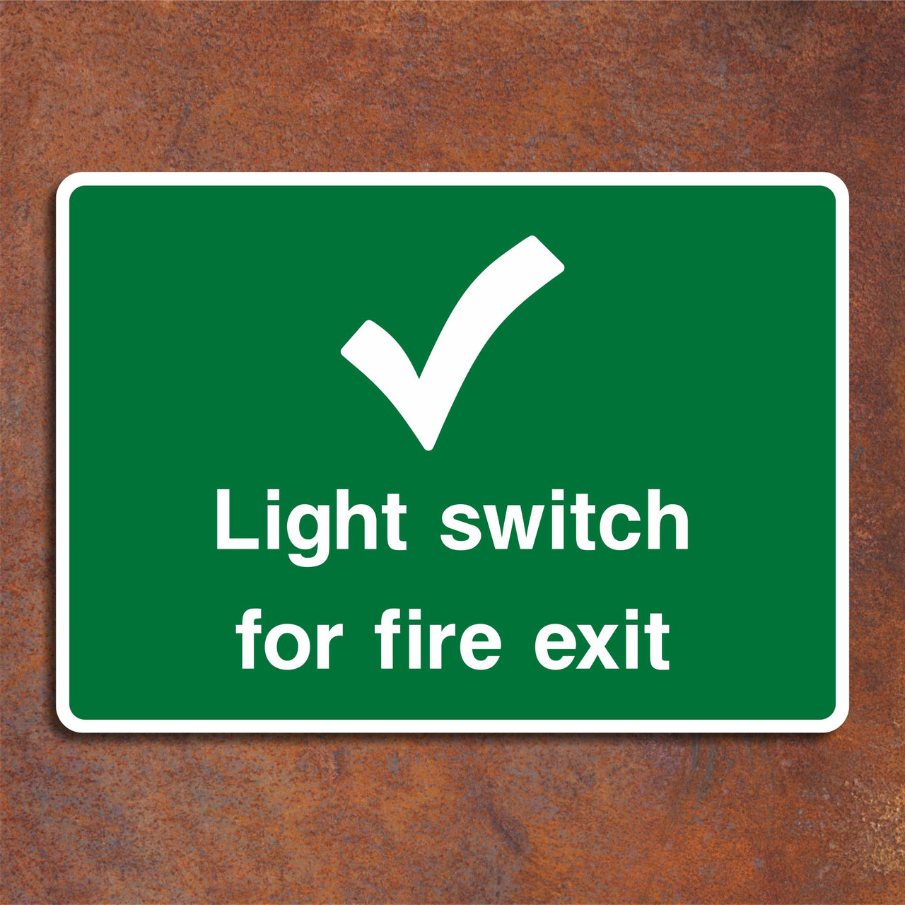 Light Switch for Fire Exit Sign