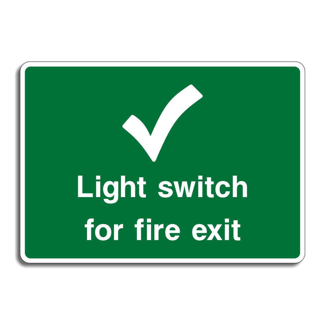 Light Switch for Fire Exit Sign