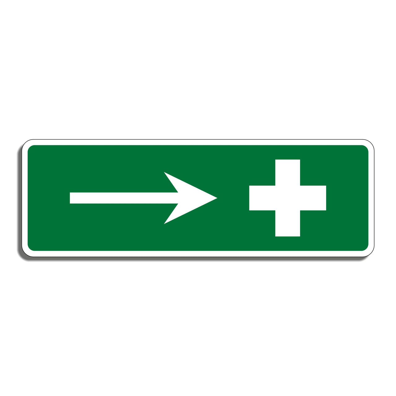 First Aid Sign - Right Arrow Directional Sign