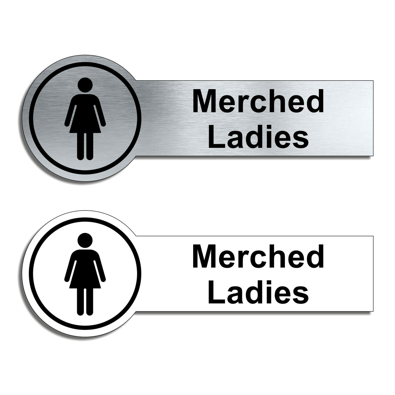 Merched - Bilingual Welsh / English Female Toilet Sign