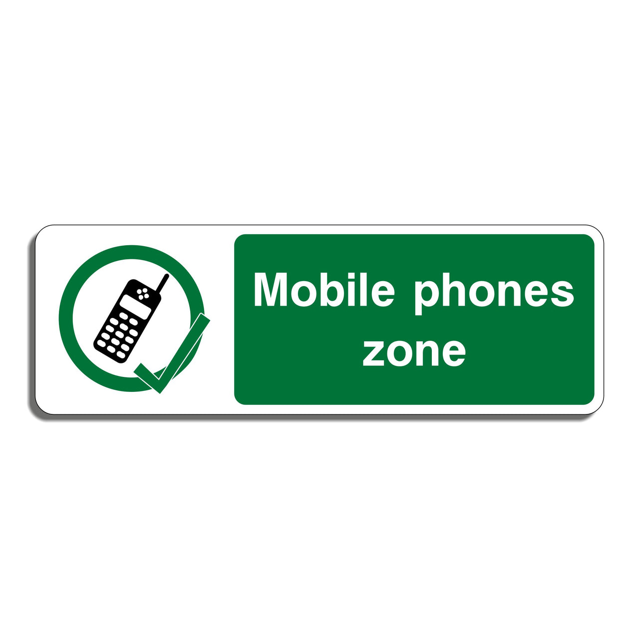 Mobile Phones Zone Sign