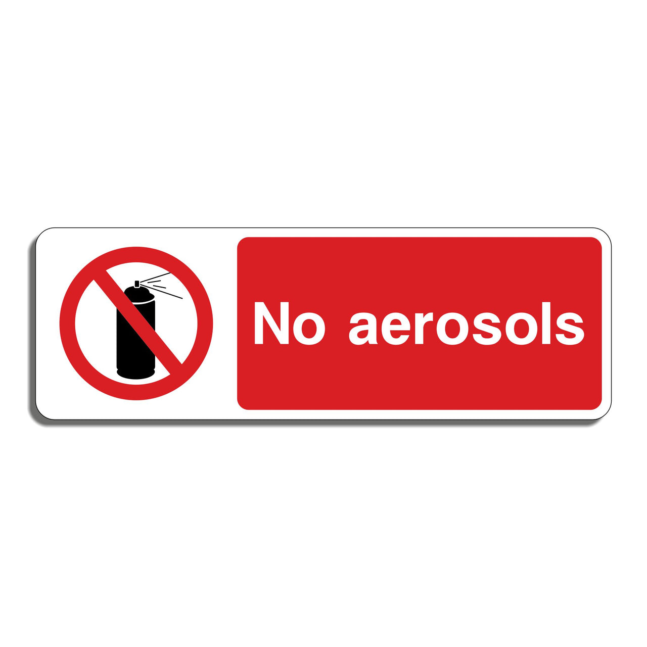 No Aerosols Sign