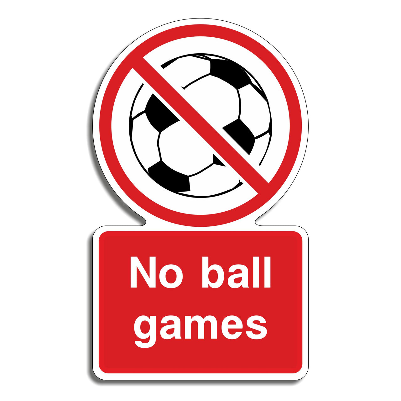No Ball Games Sign
