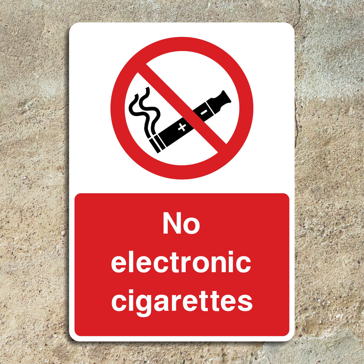 No Electronic Cigarettes Sign