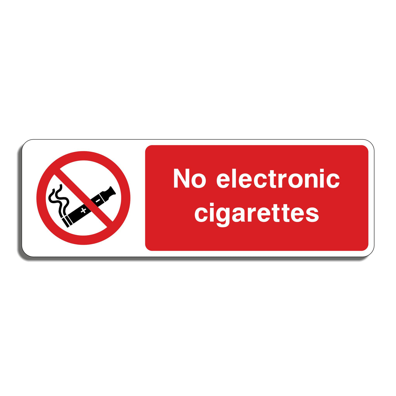 No Electronic Cigarettes Sign