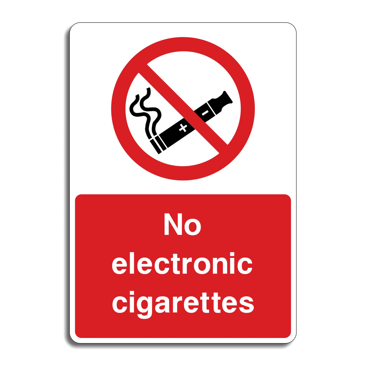 No Electronic Cigarettes Sign