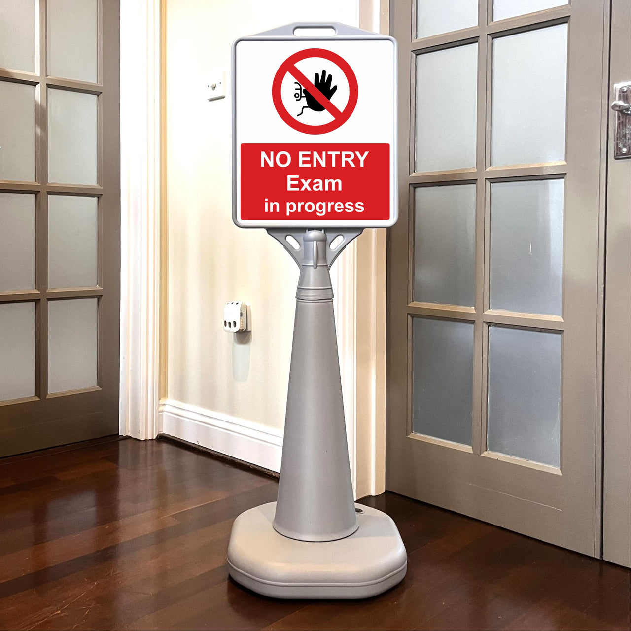No Entry Exam in Progress Freestanding School Sign