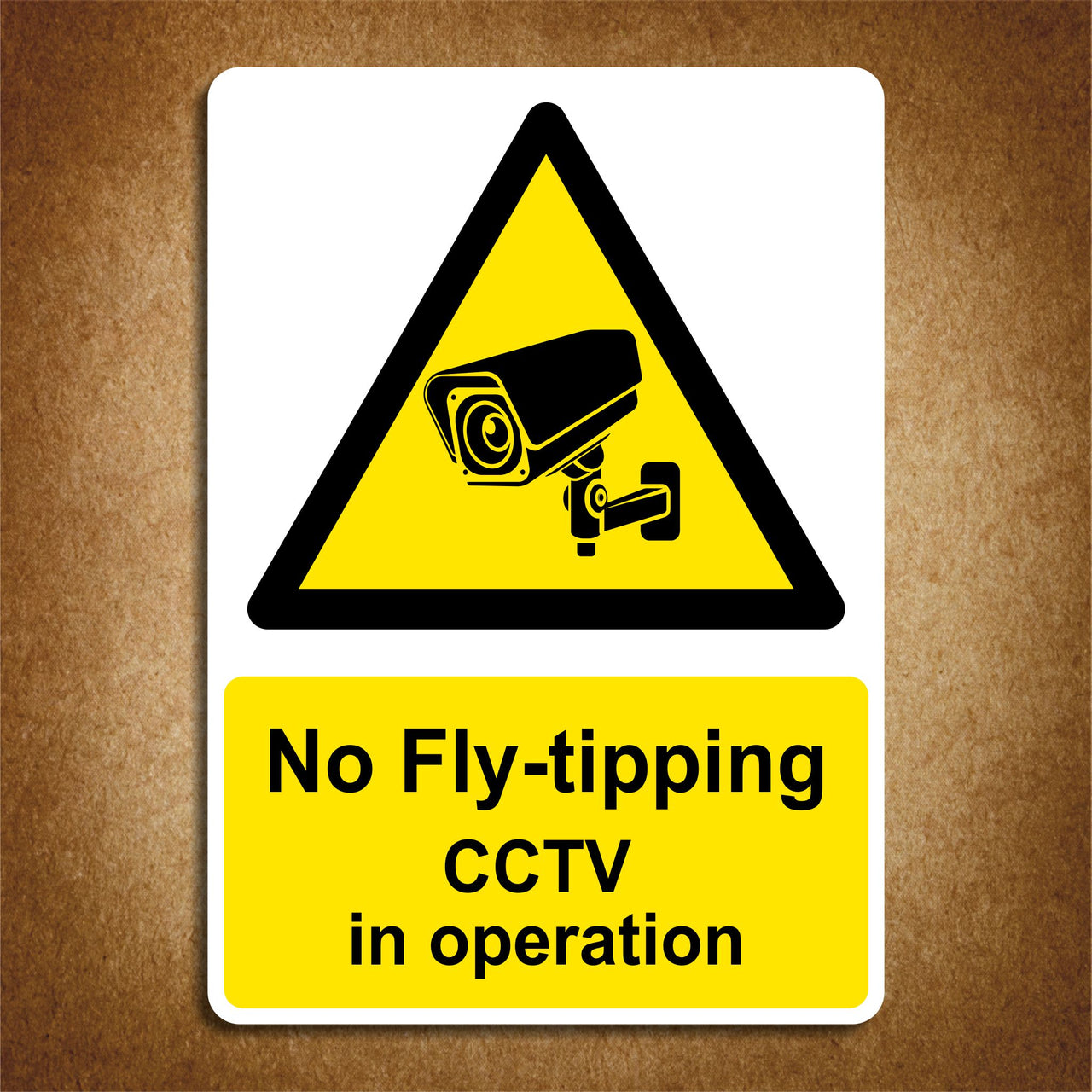 No Fly-Tipping CCTV In Operation Sign