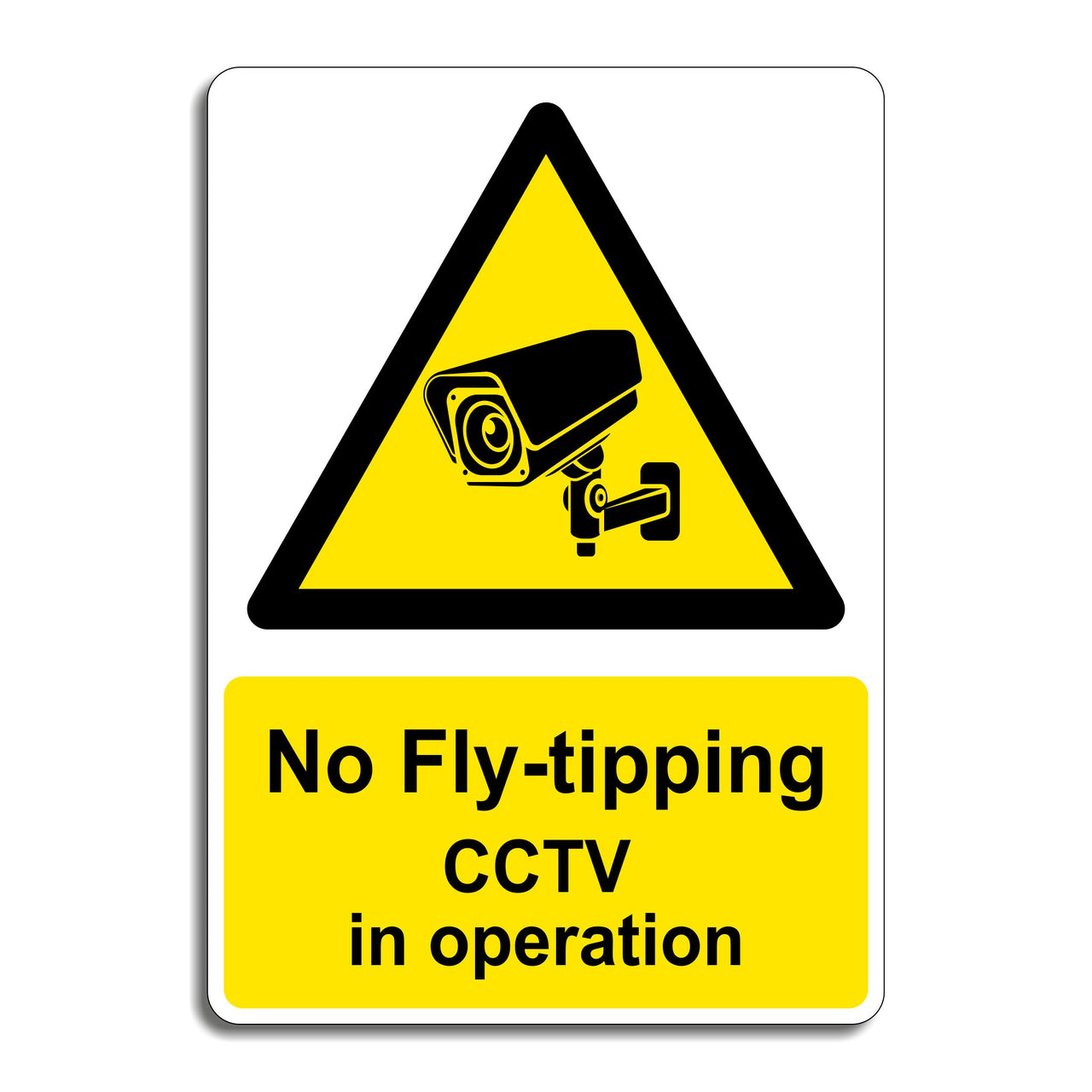 No Fly-Tipping CCTV In Operation Sign