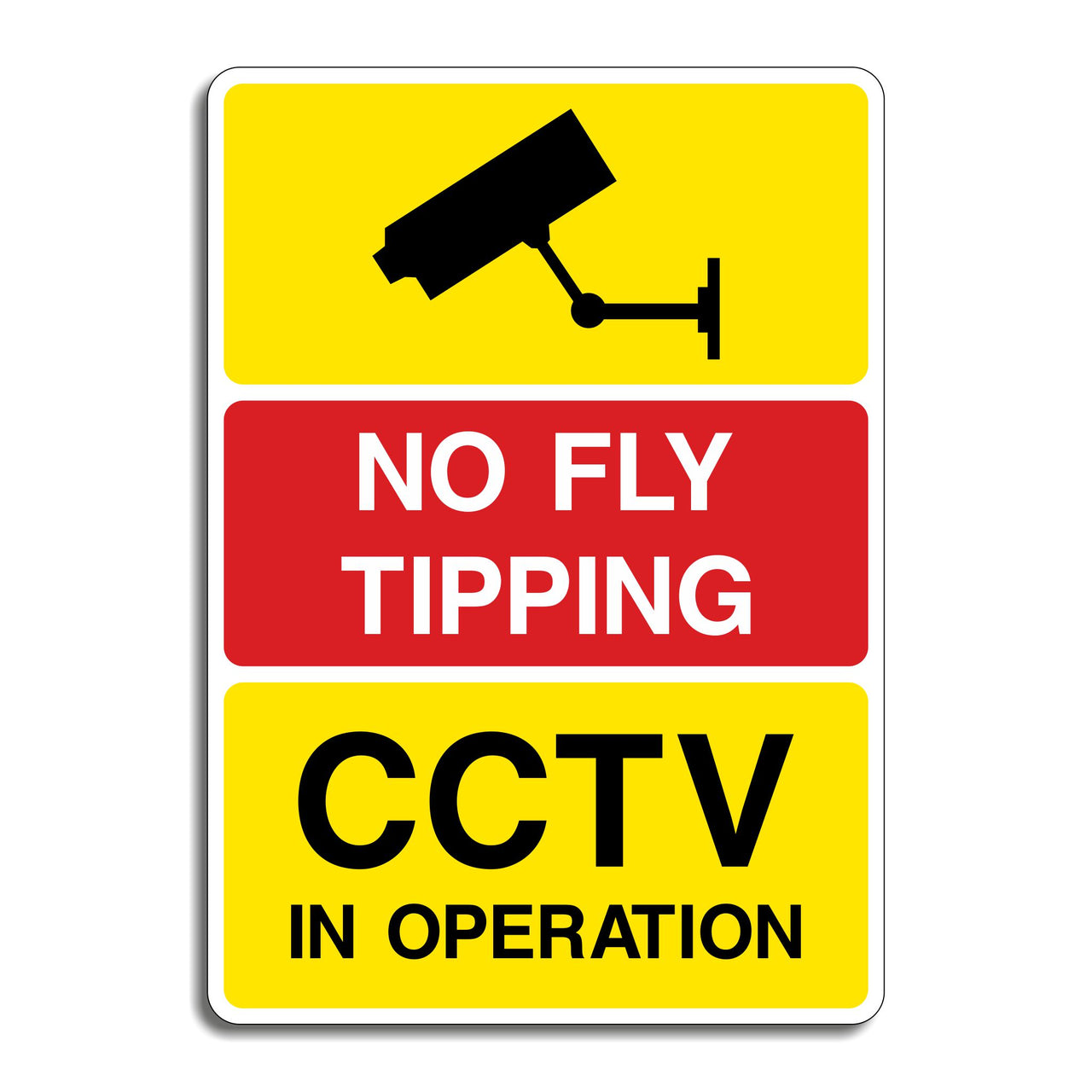 No Fly Tipping CCTV In Operation Sign