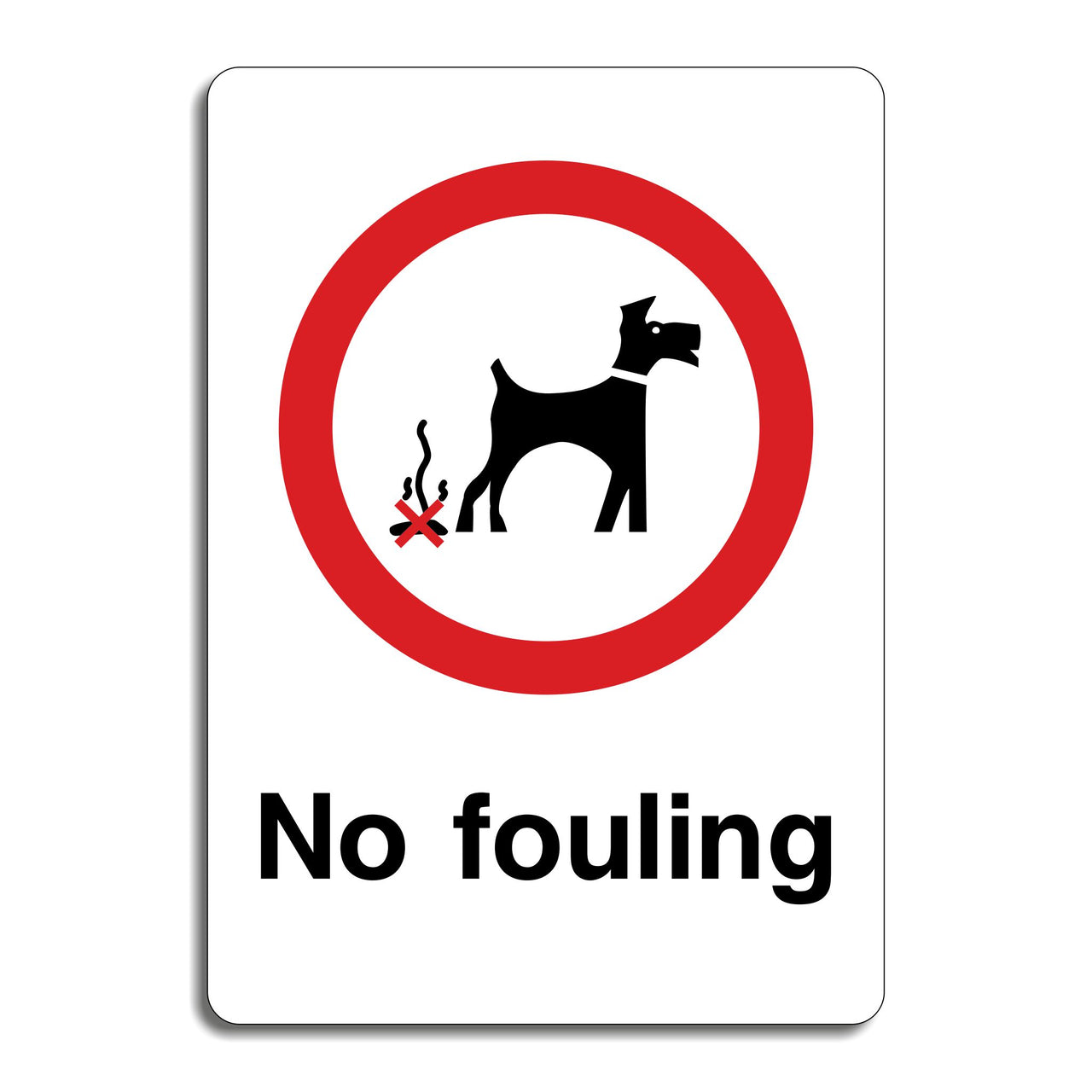 No Fouling Sign