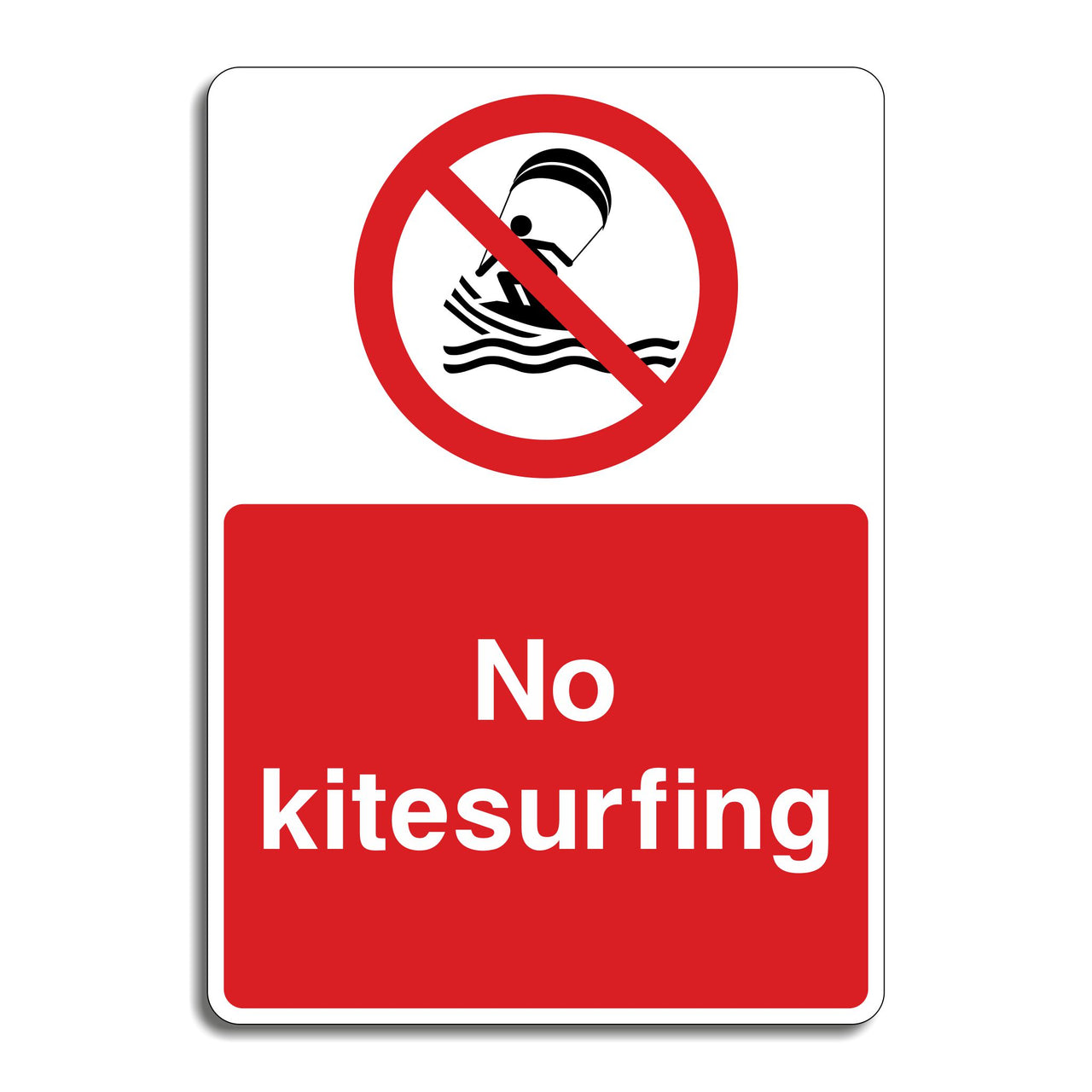 No Kitesurfing Sign