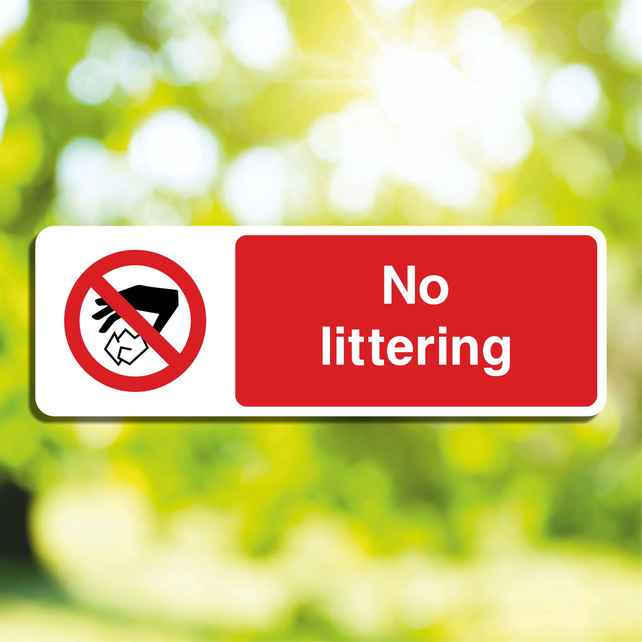 No Littering Sign
