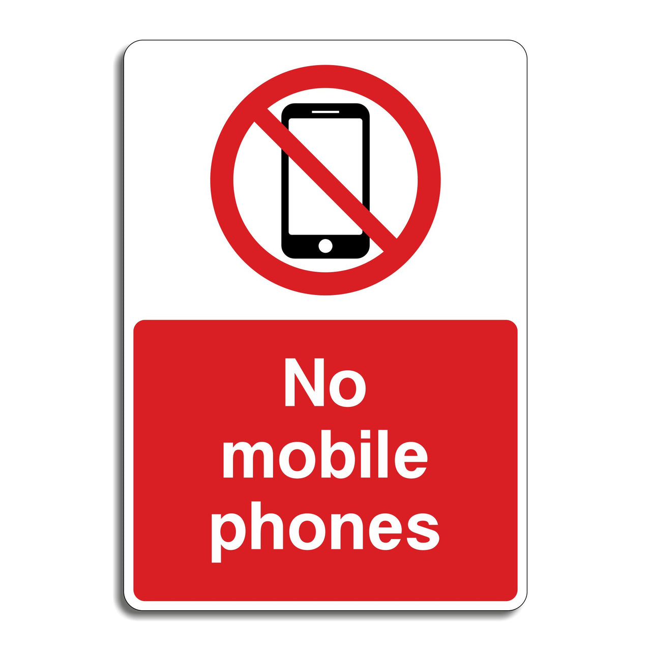 No Mobile Phones Sign