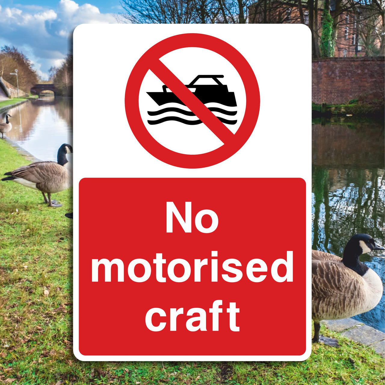 No Motorised Craft Sign