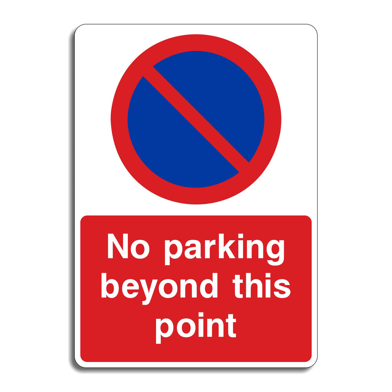 No Parking Beyond This Point Sign