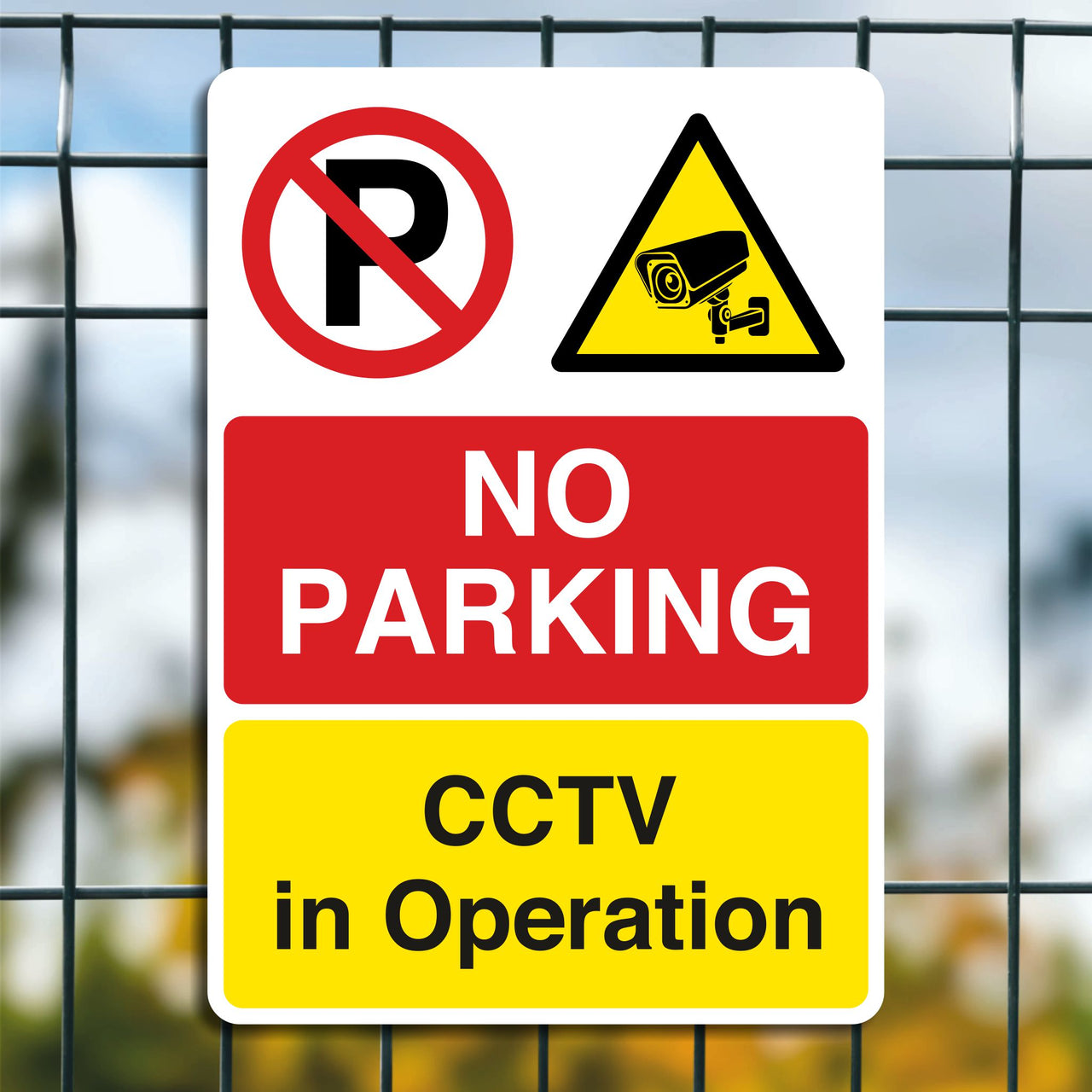 No Parking CCTV In Operation Sign